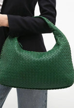 Bottega Veneta Bag, Green Nappa Intrecciato Medium Veneta Hobo