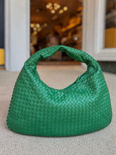 Bottega Veneta Bag, Green Nappa Intrecciato Medium Veneta Hobo