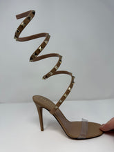 Valentino Shoes, Nude Leather 100mm Rockstud Heels (size 35)