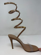 Valentino Shoes, Nude Leather 100mm Rockstud Heels (size 35)