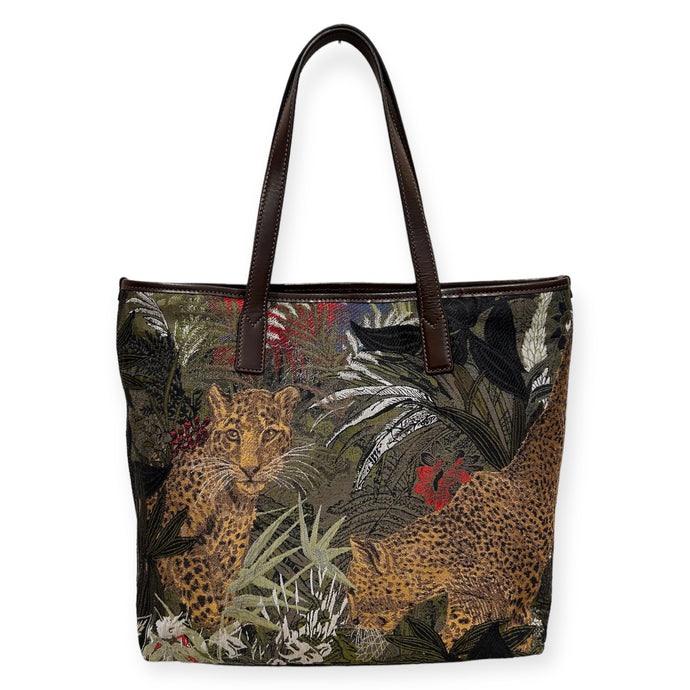 Etro Bag, Cheetah Printed Fabric Tote