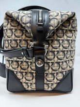 Ferragamo Bag, Printed Canvas with Leather Soft Duffle Bag