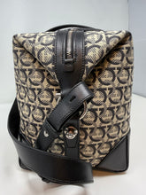 Ferragamo Bag, Printed Canvas with Leather Soft Duffle Bag