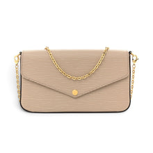 Louis Vuitton Bag, Taupe Epi Felicie Pochette Chain Wallet