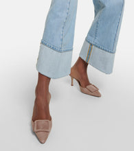 Manolo Blahnik Shoes, Sand Suede Maysale 70 Mules (size 39.5)