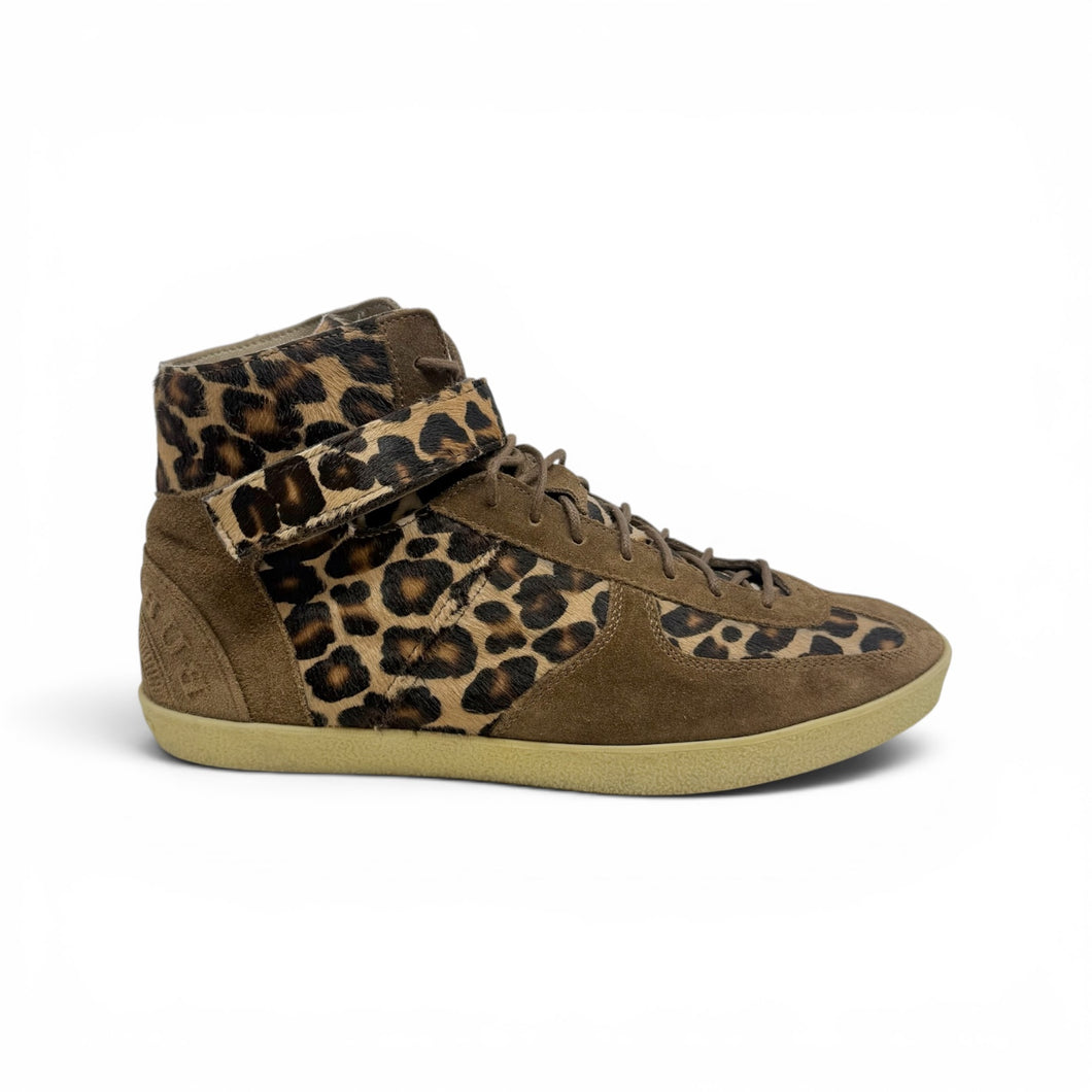 Burberry Shoes, Leopard High Top Sneakers (size 37)