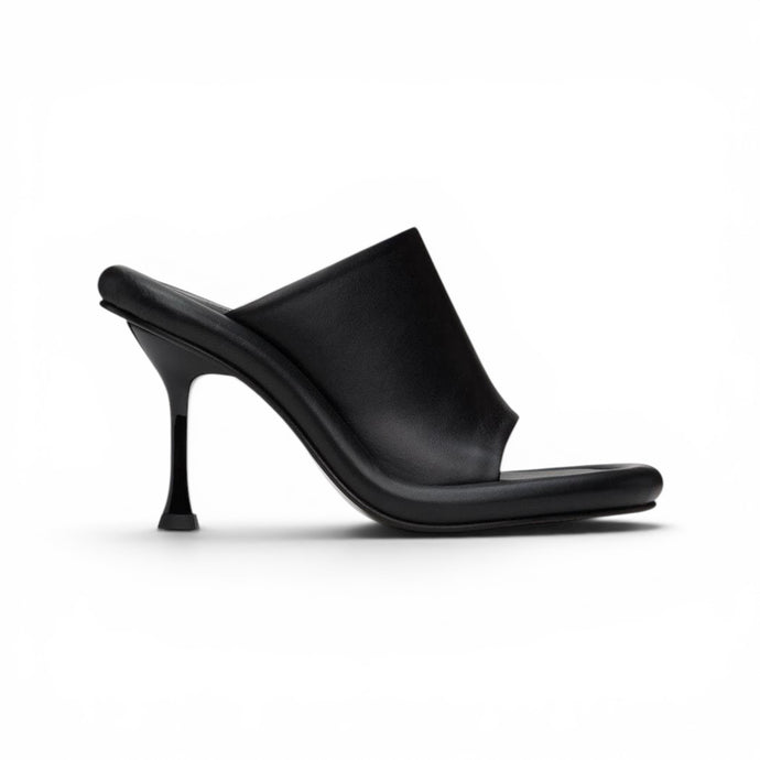 JW Anderson Shoes, Black Leather Bumper Tube Sandal Heels (size 36)
