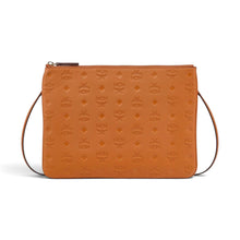 MCM Bag, Cognac Leather Klara Crossbody Pouch