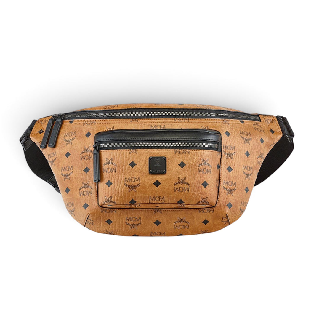 MCM Bag, Cognac Leather Fursten Large Belt Bag
