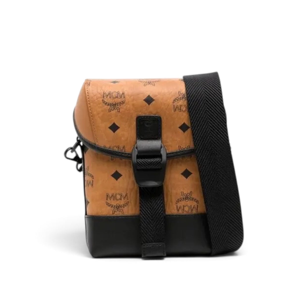 MCM Bag, Cognac Leather Small Aren Crossbody Bag