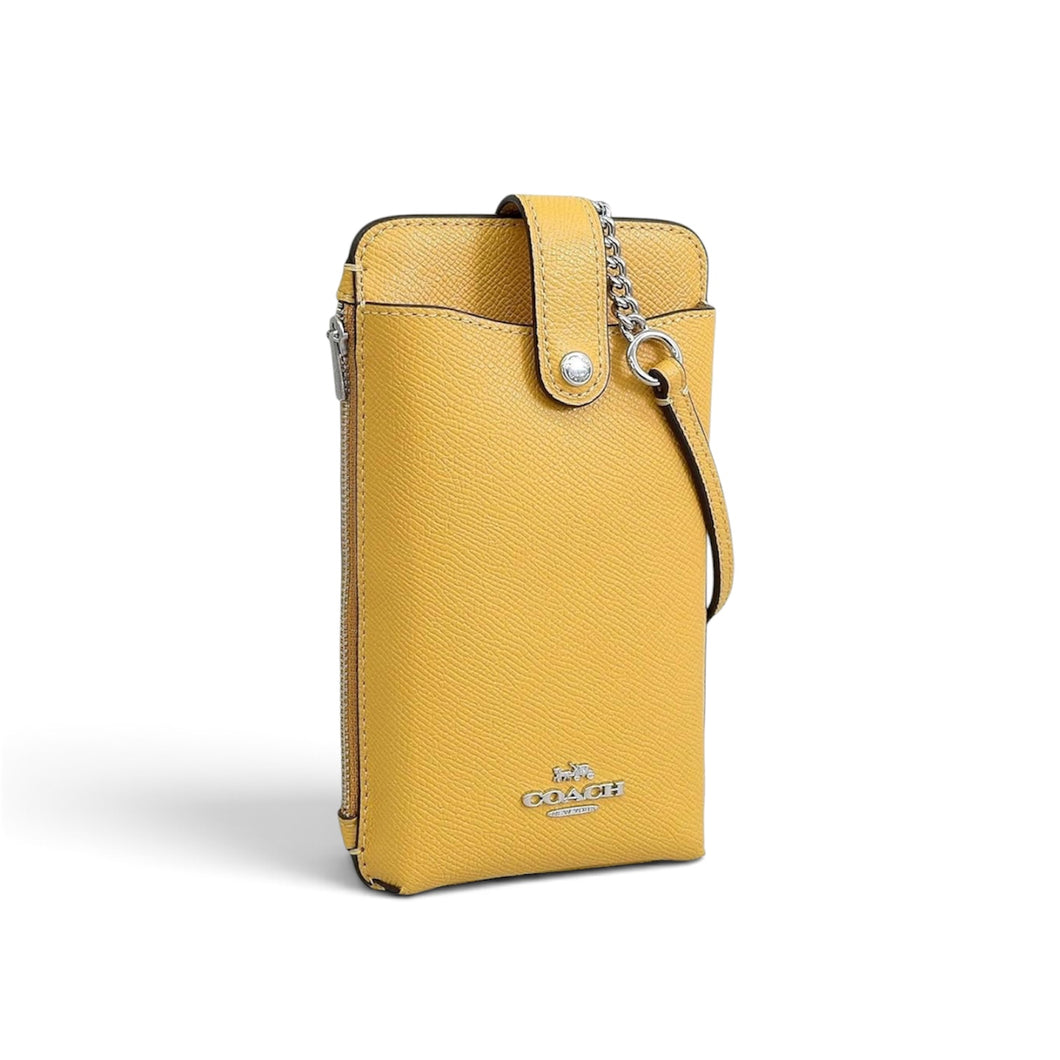 Coach Bag, Honey Leather Phone/Wallet Crossbody
