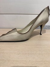 Prada Shoes, White Antiqued Leather 85mm Pumps (size 38)