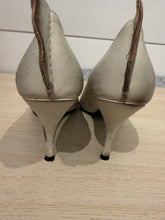 Prada Shoes, White Antiqued Leather 85mm Pumps (size 38)