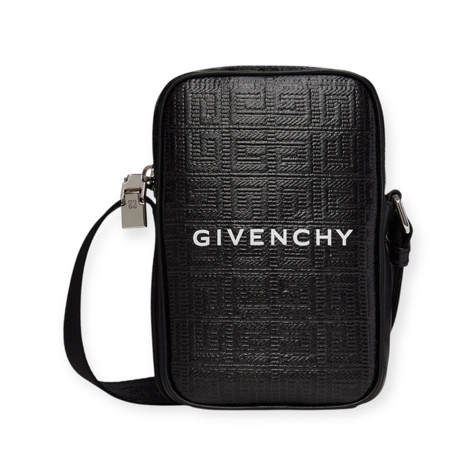 Givenchy Bag, Black 4G-Embossed Vertical Crossbody Bag