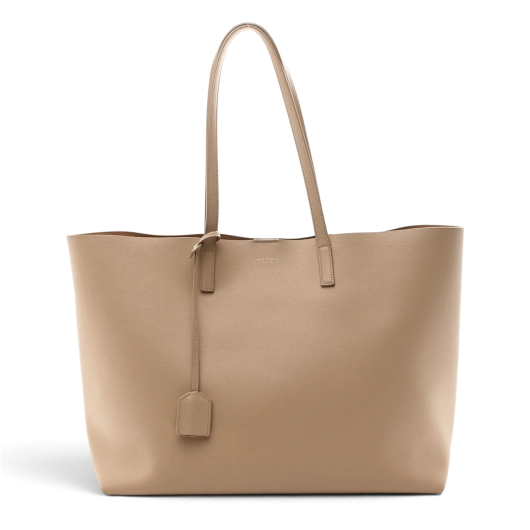 Saint Laurent Bag, Beige Calfskin Leather Shopping Tote