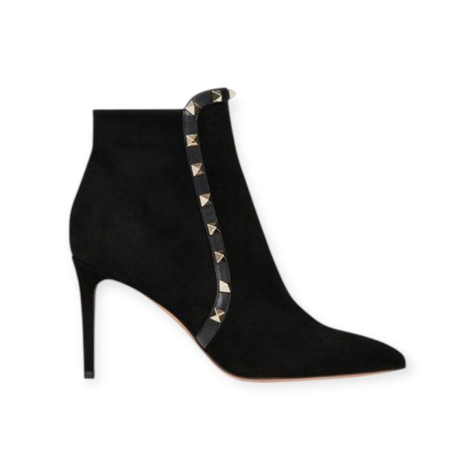 Valentino Shoes, Black Suede Ankle Boots (size 39.5)