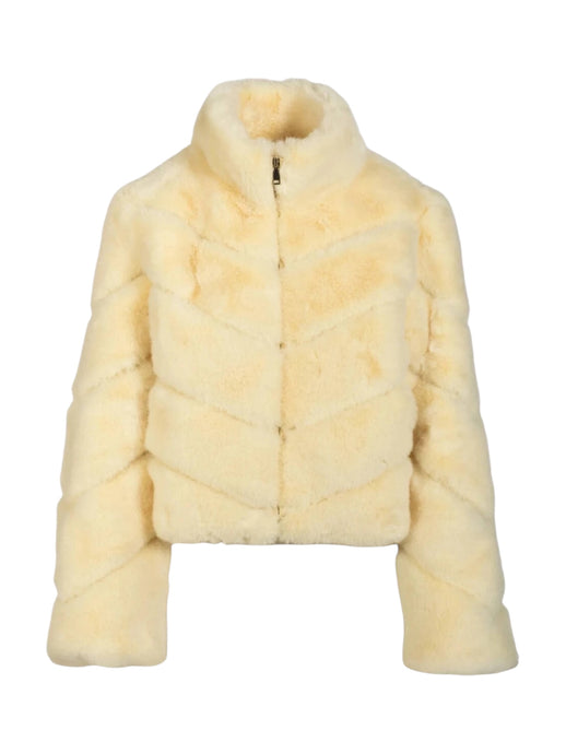Generation Love Yellow Brianna Faux Fur Jacket