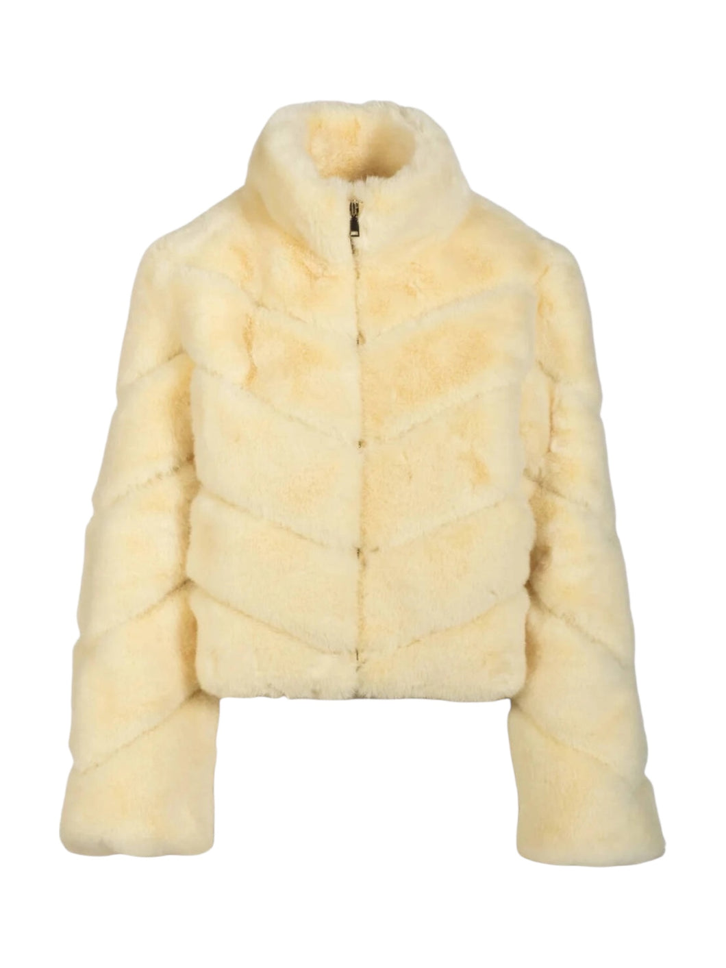 Generation Love Yellow Brianna Faux Fur Jacket