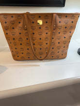 MCM Bag, Tan Visetos Monogram Coated Canvas Anya Tote