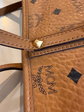 MCM Bag, Tan Visetos Monogram Coated Canvas Anya Tote