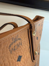 MCM Bag, Tan Visetos Monogram Coated Canvas Anya Tote