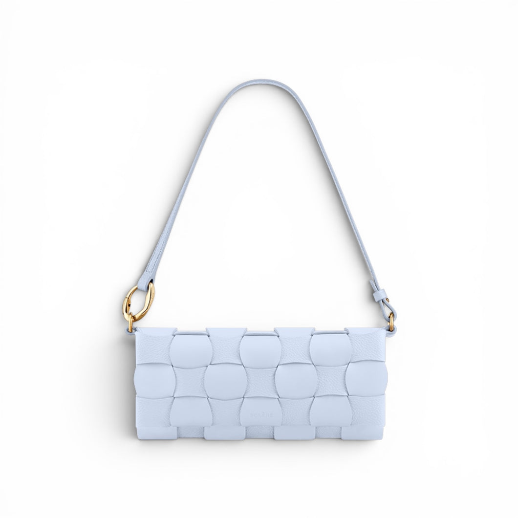 Polene Bag, Powder Blue Leather Neiti Bag