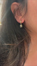 Chanel 2025 Mixed Metal CC Huggie Hoop Earrings