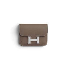 Hermès 2024 Étoupe Evercolor Calfskin Constance Slim Wallet
