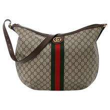 Gucci Bag, GG Supreme Monogram Web Ophidia Half Moon Hobo Crossbody