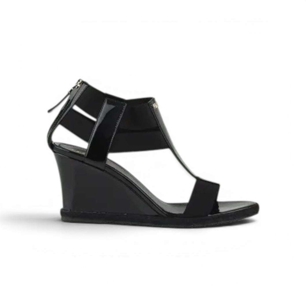 Fendi Shoes, Black Elastic Wedges (size 40)