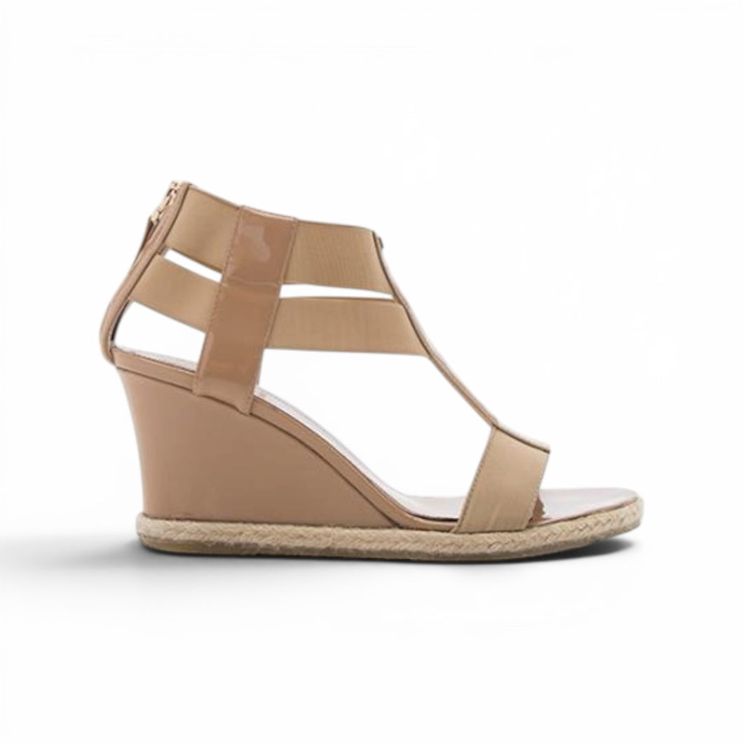 Fendi Shoes, Nude Elastic Wedges (size 40)
