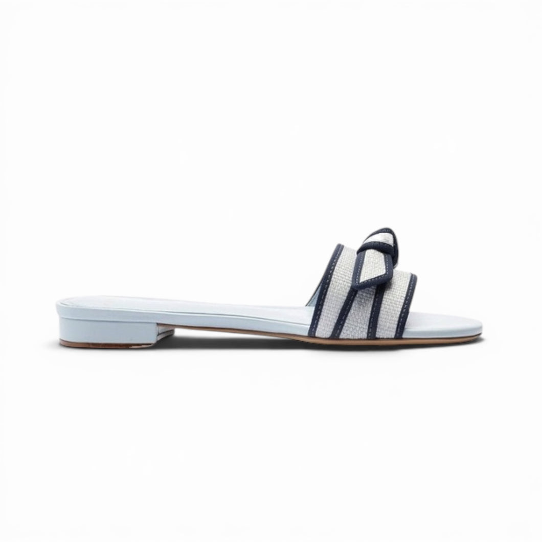 Alexandre Birman Shoes, Blue Raffia Sandals (size 39.5)