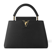 Louis Vuitton Bag, Black Taurillon Leather Capucines MM