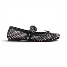 Christian Louboutin Shoes, Black Mamastrapitina Embellished Mesh Ballet Flats (size 39.5)