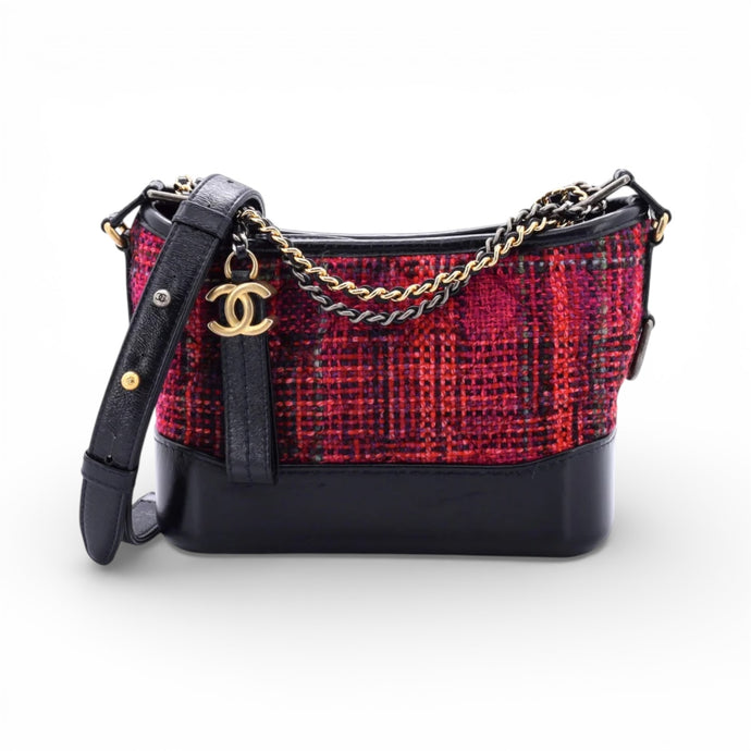 Chanel Bag, 2018 Tweed & Calfskin Small Quilted Gabrielle Hobo