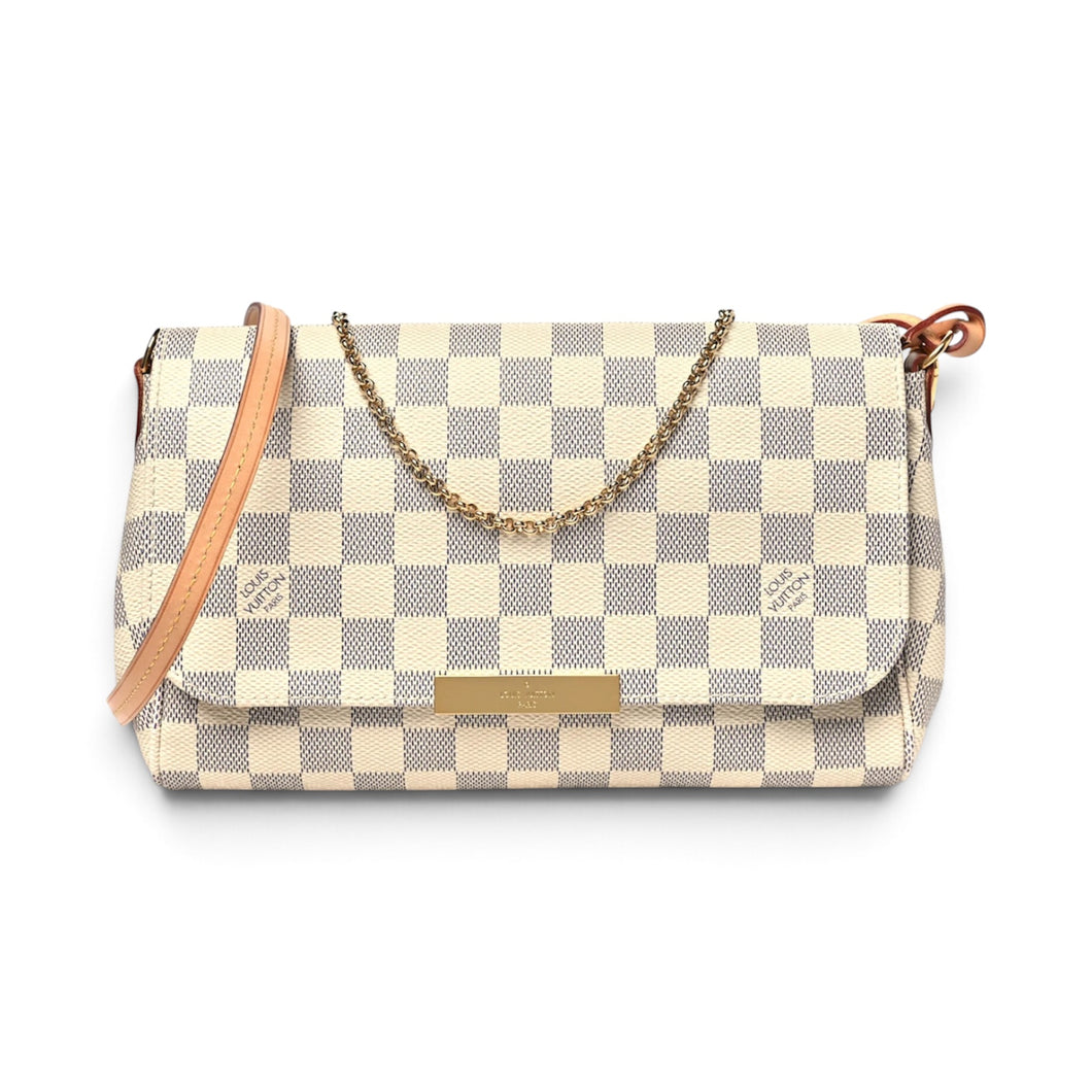 Louis Vuitton Bag, Damier Azur Canvas Favorite PM Crossbody