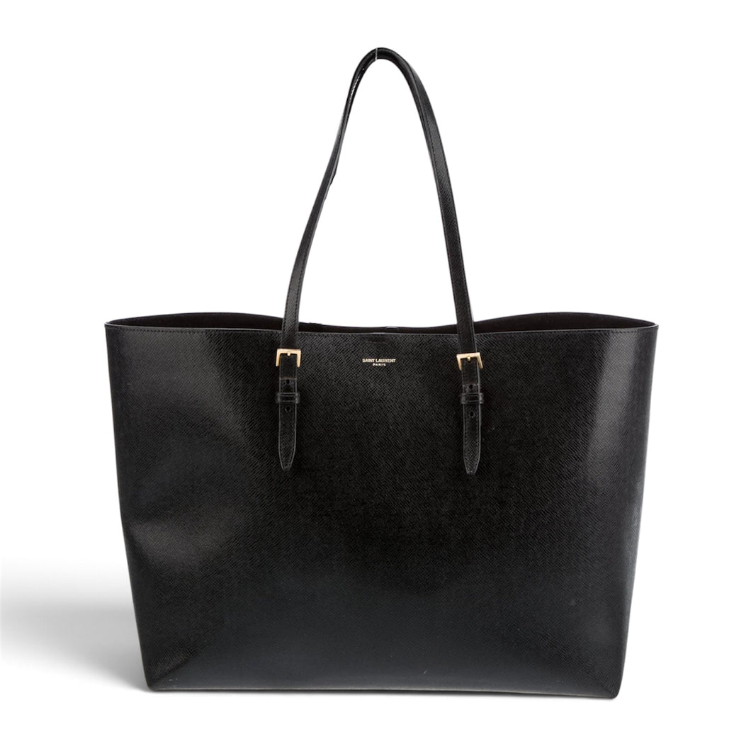 Saint Laurent Bag, Black Leather East/West Shopping Tote