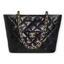 Chanel Bag, Small Black Lamsbkin Leather Shopping Bag