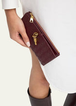 Bottega Veneta Wine Andiamo Leather Long Wallet