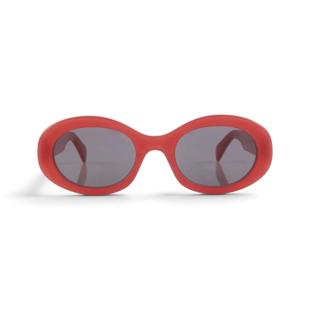 Celine Triomphe Milk Red Oval Sunglasses