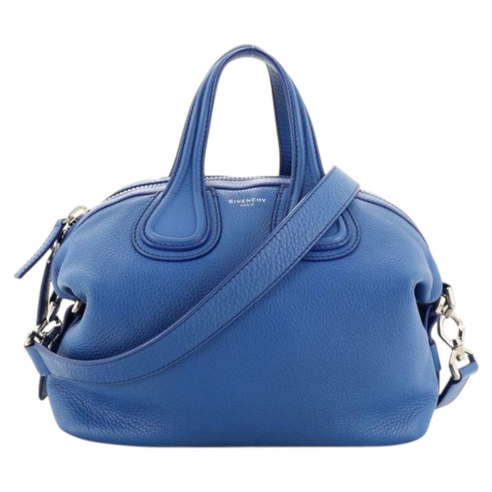 Givenchy Bag, Waxy Grained Calfskin Nightingale Blue Indigo Satchel