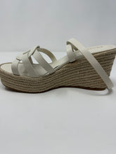 Christian Dior Shoes, White Leather D-Club Espadrille Wedges (size 41)