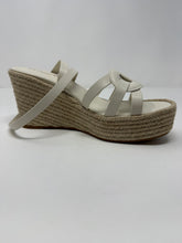 Christian Dior Shoes, White Leather D-Club Espadrille Wedges (size 41)