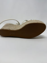 Christian Dior Shoes, White Leather D-Club Espadrille Wedges (size 41)