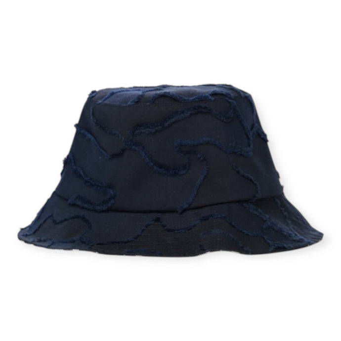Christian Dior Navy Camouflage Logo Bucket Hat