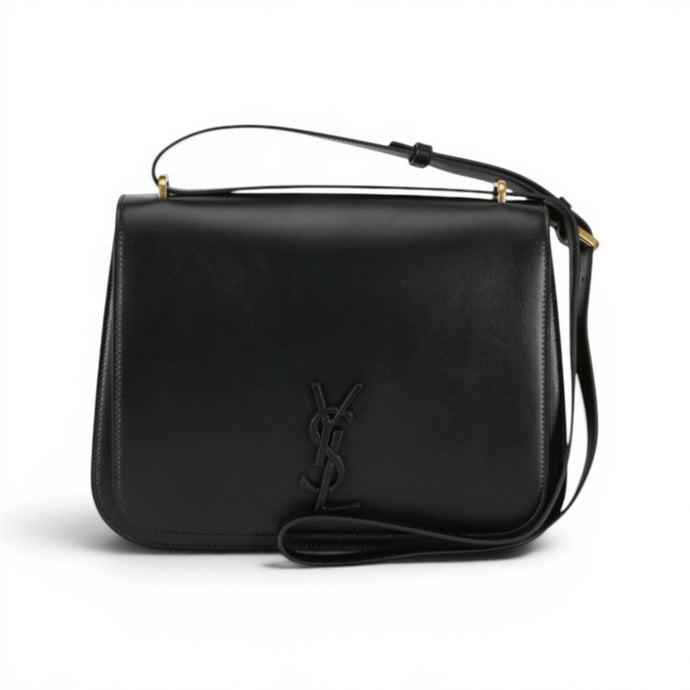 Saint Laurent Bag, Black Leather Medium Spontini Satchel