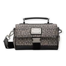 Dolce & Gabbana Bag, Grey & Black Jacquard Messenger Bag