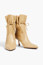 Zimmermann Shoes, Beige Tie-detailed Leather Ankle Boots (size 37)