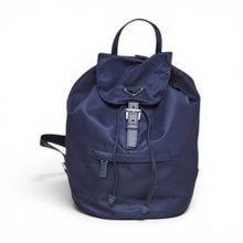 Prada Bag, Navy Nylon Logo Backpack Bag