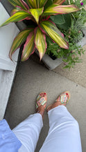 Jimmy Choo Shoes, Multicolor Raffia Sandals (size 40)